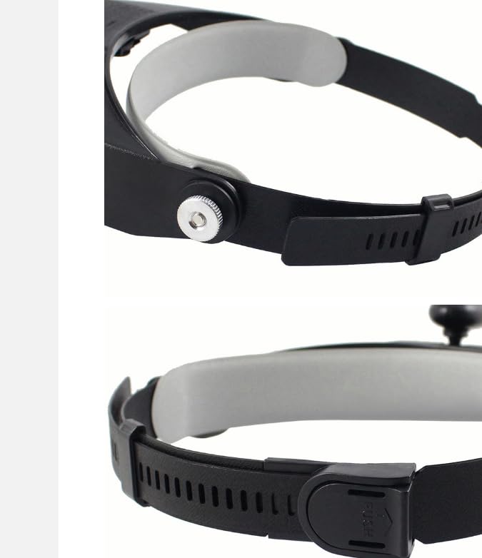 Head Glasses 4 Interchangeable Combine Two Up To 6x Magnifying Glass for Watch and Precision Work 2-LED Magnifier, Magnifier, Head-Mounted Magnifier,
