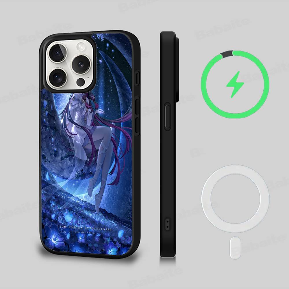Genshin Impact Columbina For Magsafe Phone Case For IPhone 17 Air 16 15 14 13 12 11 Pro Max Plus Shockproof Cover
