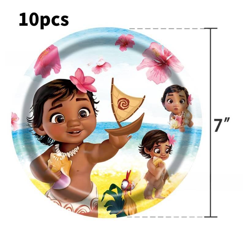 Moana Disney Party Supplies Set Plates Napkins Cutlery Kids Holiday Decorations