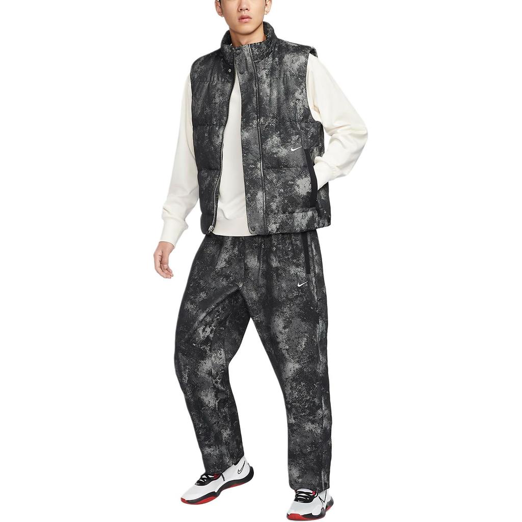 Nike Vests Men's Black/White Stand Collar Moderate Other HF7721-010