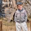 MOMOCO Boys' Retro Contrast Stripe Cardigan Sweater