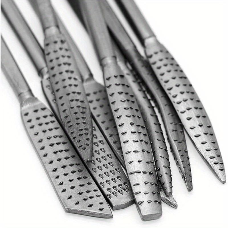 8Pcs/Set Heavy Wood Rasp Riffler File Set - Assorted Files for Rasp Cuts - Wood Shaping Tool
