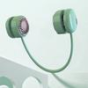 Leafless Hanging Neck Fan Digital Display 5 Speeds 360-Degree Strong Airflow Rechargeable Portable Lazy Neckband Fan