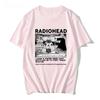 Harajuku Fashion Radiohead T-Shirt Men Women Vintage Graphic Tees Hombre Unisex High Quality Cotton Crewneck Classic T-shirts