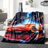 Custom Name McQueen's Race Day blanket for Couch & Bed, Plush Cozy Fuzzy Blanket Super Soft & Warm Blankets for Fall and Winter. 0908470
