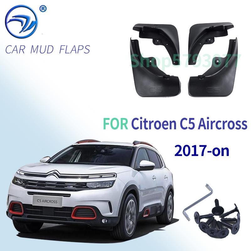 Set Mudflaps For Citroen C5 Aircross 2017 -on Mud Flaps Mudguards Front Rear Flap Baffle Muddy Splash Guards 2018