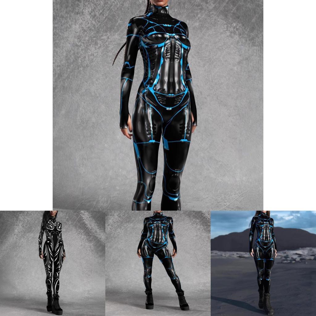 Halloween Adult Bodysuit With Stretch Fabric For Role Play And Costume Parties