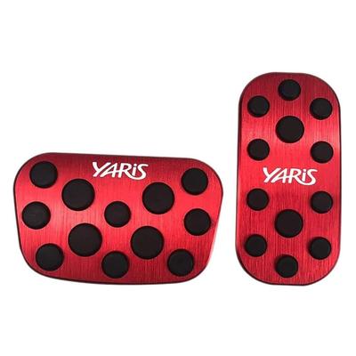 KOKATO Compatible Toyota Yaris Cross Série 10 Couvre-pédales en aluminium, Pédale de frein, Sans outils