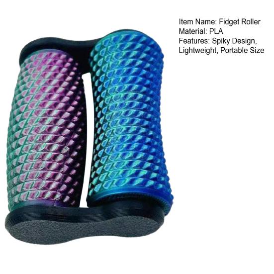Spiky Grippie Stim Fidget Toy Portable Dual Roller Hand Massager Stress Relief Pain Stimming Tool Bumpy Roller Sensory Toy