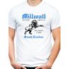 Millwall Sud Londra Maglietta Calcio Sport Uomo Inghilterra Ultras Bianco