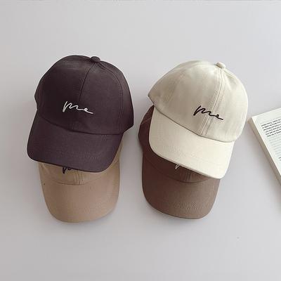 Solid Color Kids Baseball Hat 2-8 Years Boy Girl Duck Tongue Hats Cotton Baby Sunscreen Visors Fashion Children Peaked Cap