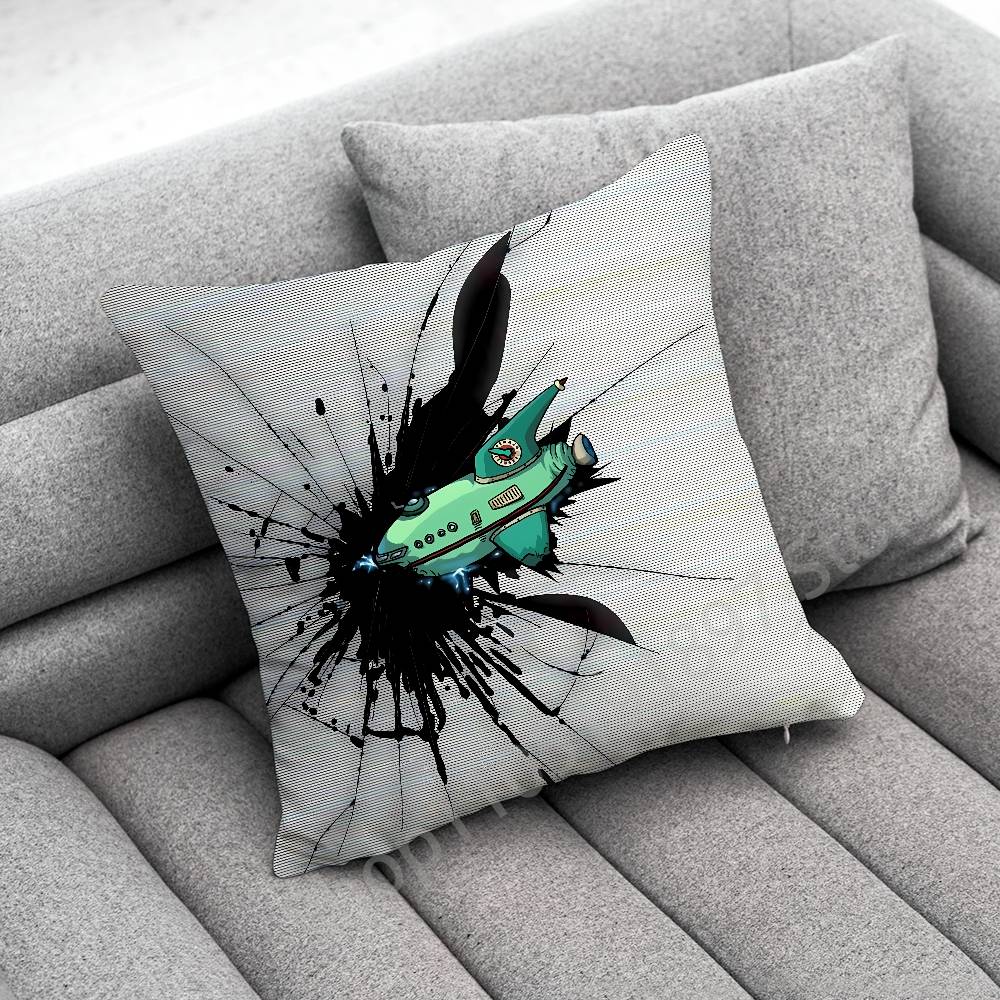 F-Futurama B-Bender Throw Pillow Case For 45*45cm 40cm 55cm 50cm 30cm Square Car Pillowcase Shell