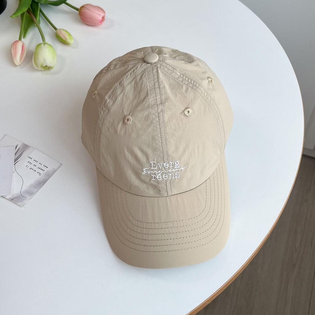 Spring and summer new quick-drying baseball cap children's simple letter embroidery cap breathable light sun hat men
