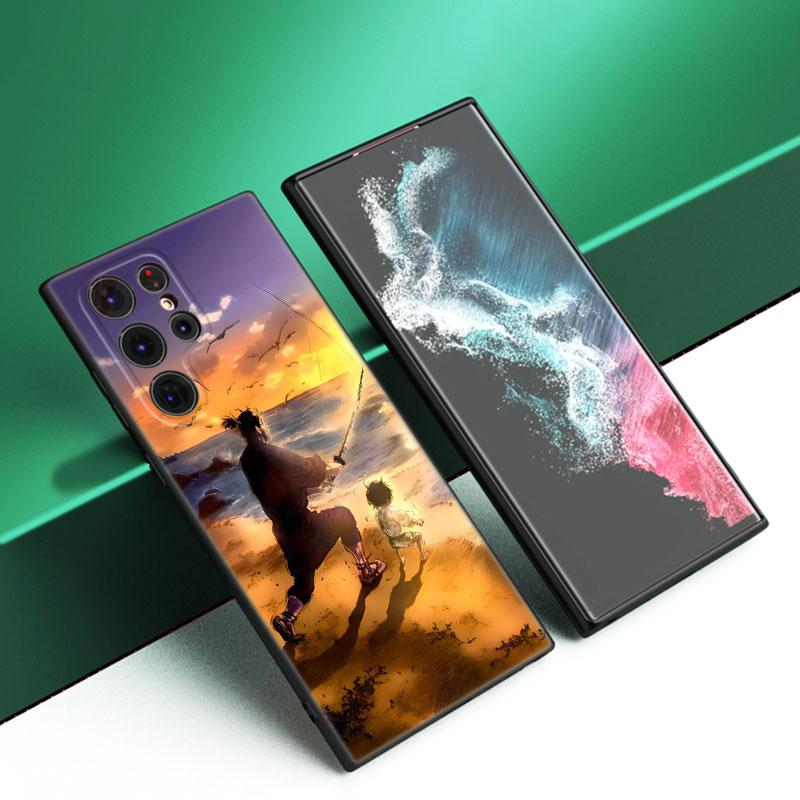 Anime Vagabond Black Silicone Phone Case For Samsung Galaxy S23 S21 S20 FE S24 S22 Ultra S10E S10 S9 S8 Plus