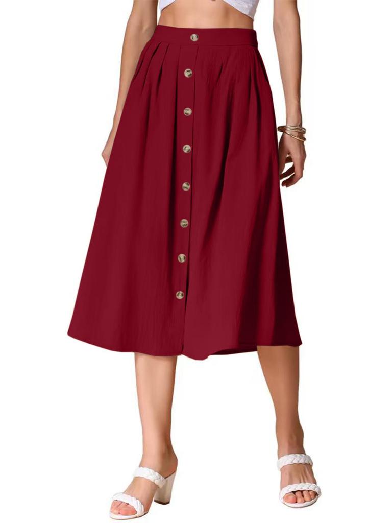 High-Waisted Versatile Summer Long Skirt – Casual and Elegant