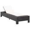Day and Night - Day and Night Lounger with Black Synthetic Rattan Cushion