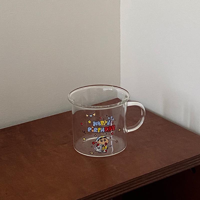 

Американский ретро мультяшный стеклянный стакан с принтом кролика, высокоборосиликатный термостойкий стакан-флип, маленький стаканчик-мелок, новая высокая термостойкость 320ml