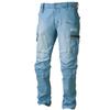 Toraichi Denim Cargo Ice Size for Spring and Summer Cool-to-the-Touch Pants, Workwear, Blue, L,