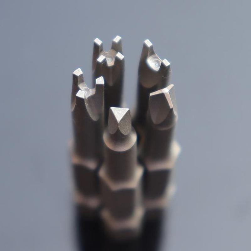 5Pieces Special-shaped Screwdriver Set 50mm U-shaped Y-Type Triangle Inner Cross Three-points Screwdriver Bit Tool