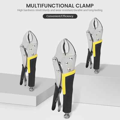 Locking Pliers Lock Pliers Curved Jaw Pliers Straight Long Nose Pliers Multi-function Welding Tools