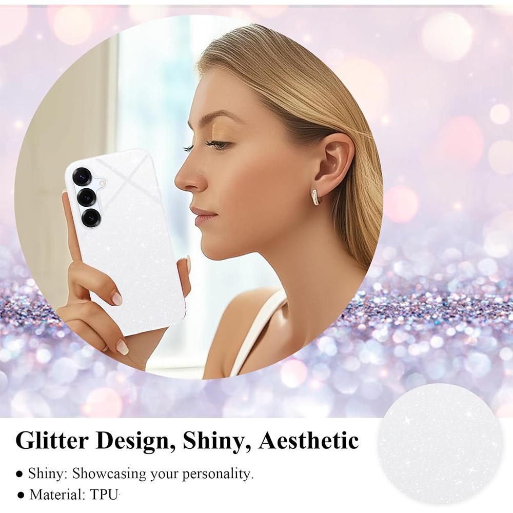 Glitzerhülle für Samsung Galaxy S25 Edge S24 FE S23 Ultra S22 Plus S21 S20 A56 5G A55 A36 A26 A16 A06 A35 A25 A15 A14 A34 A54 Handyhülle Zubehör
