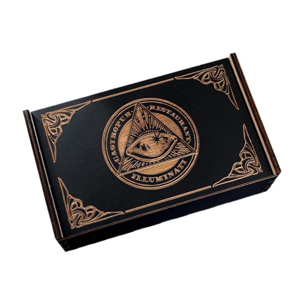 Holz Tarot Box Rechteckig Schiebend Heimdeko Sammlerstück Dekorativ Geschenk Kartenorganisator Tarots Kartenbox Schmuck Andenkenbox