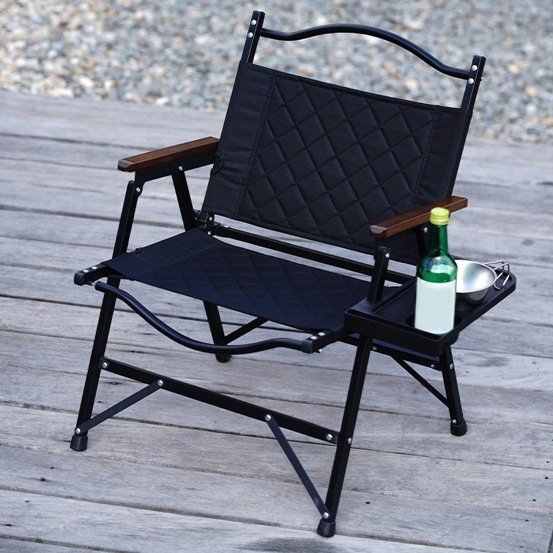 1Pc Outdoor Camping Chair Side Storage Tray Recliner Chair Tray Camping Accessories Folding Universal Cup Holder Tool