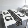 Runner da Tavola Minimalista in Cotone e Lino, Copritavola Moderno per la Casa