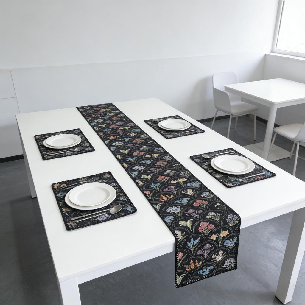 Runner da Tavola Minimalista in Cotone e Lino, Copritavola Moderno per la Casa