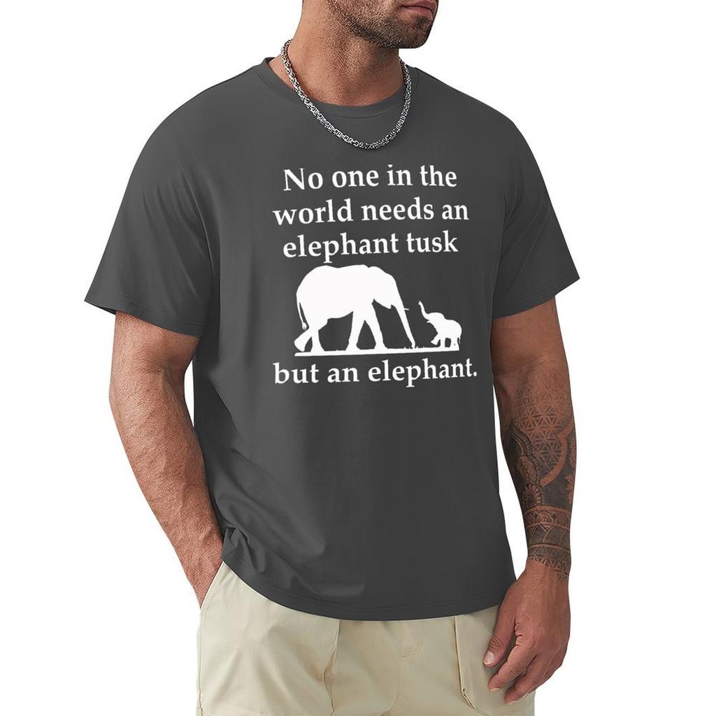 Elephant Tusk T-Shirt Short Sleeve Tee Anime Stuff Designer Shirts Men T Shirt
