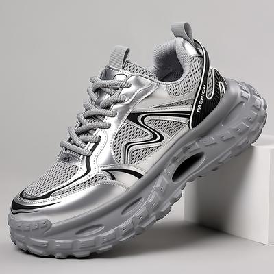 Mesh-Plateau-Dad-Schuhe Herren Sport-Trend Herbst Neu Leicht Atmungsaktiv Weichsohlige Freizeitschuhe 2025