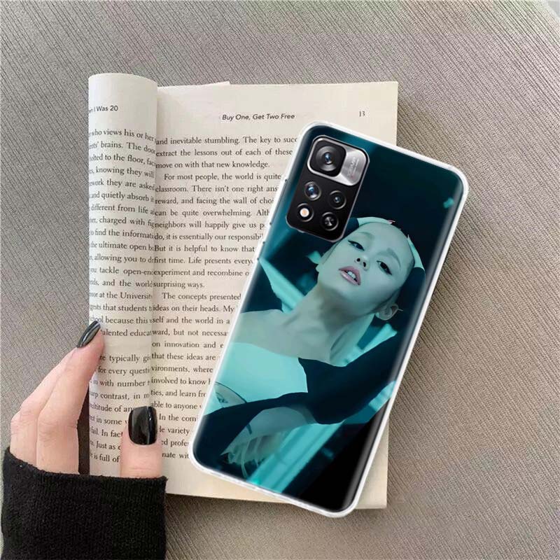 

Чехол для телефона Ariana Grande для Redmi Note 13 12 Pro Plus 14 15 Pro 5G 11 11T 11E 11S 10 Pro 10S 9 9S Чехол Cell Clear TPU Capa Cas Redmi Note 12S