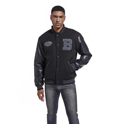 Herren Herbst-Winter Trendige Bestickte Baseballjacke, Große Größe, Lässige Amerikanische Stil Jugendbekleidung