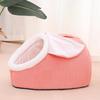 All-Season Washable Pet Bed: Cozy Enclosed Nest for Cats & Dogs