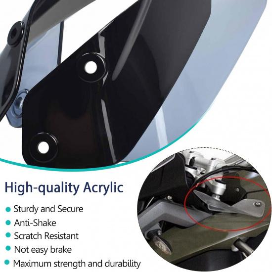 Motorrad Seitenscheibe Windschutz Seitenverkleidung Deflektor Luftstrom Handschutz Protektor passend für B.M.W R1250 GS Adv 2019-2022 R1200 GS Adv 2014-2020