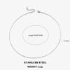 Classic Stainless Steel Round Snake Chain Choker Necklace For Women 0.9mm-2.0mm Gold Silver Color Daily Fashion Female Jewelry