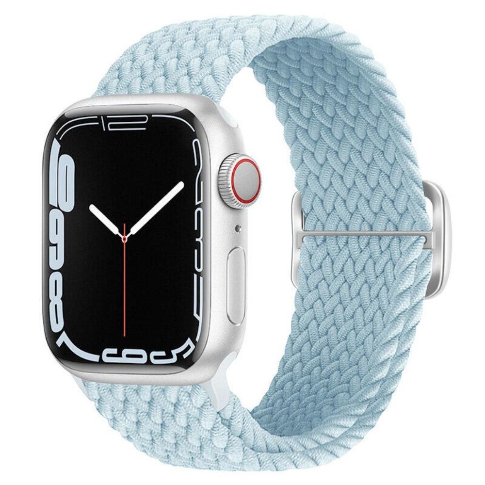 Braided Bracelet for Apple Watch Ultra 3 2 49mm 11 10 42/46mm Nylon Elastic Belt Bracelet for 9 8 7 41mm/45mm 6 5 4 SE3 40/44mm