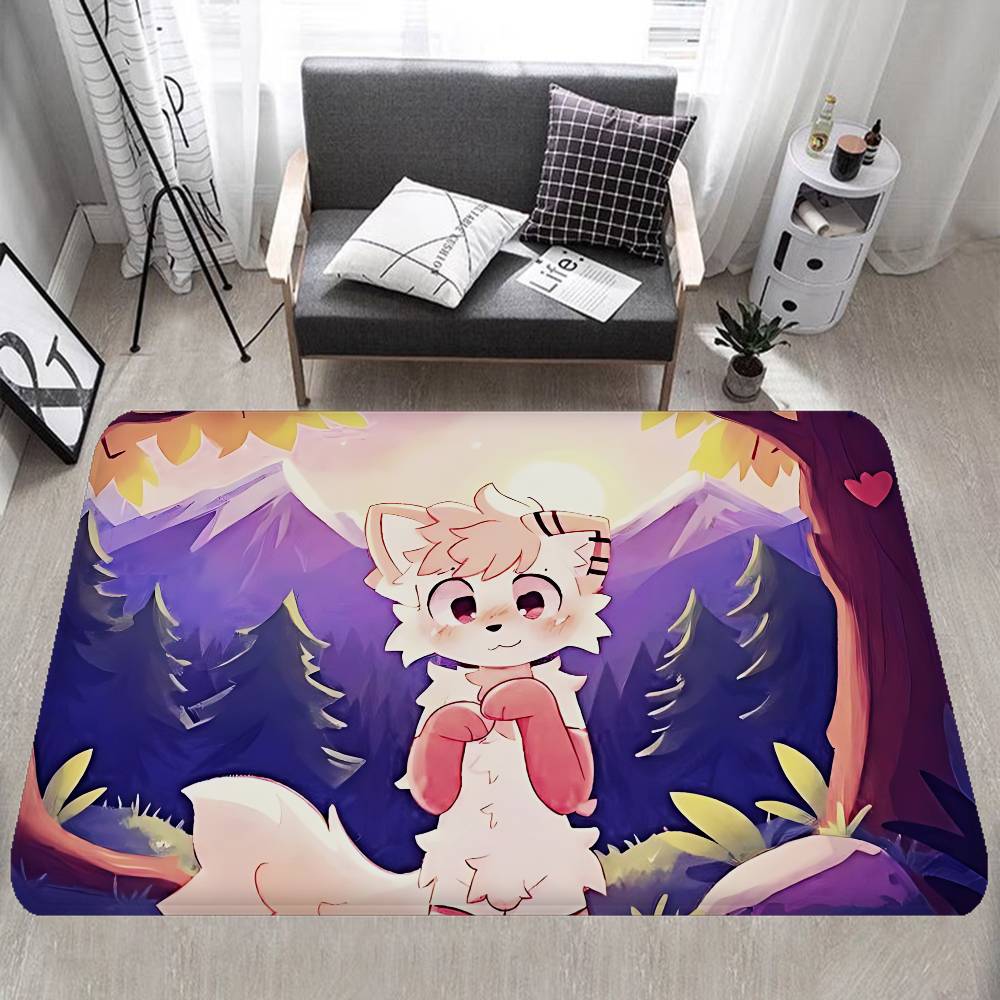 Boykisser Silly Cartoon Entrance Door Mat Nordic Style Bedroom Living Room Doormat Home Balcony Anti-Slip Modern Home Decor