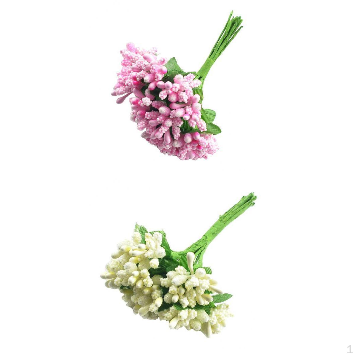 

2 группы пестиков из тычинок искусственного цветка, 24 шт., 8,5 см.