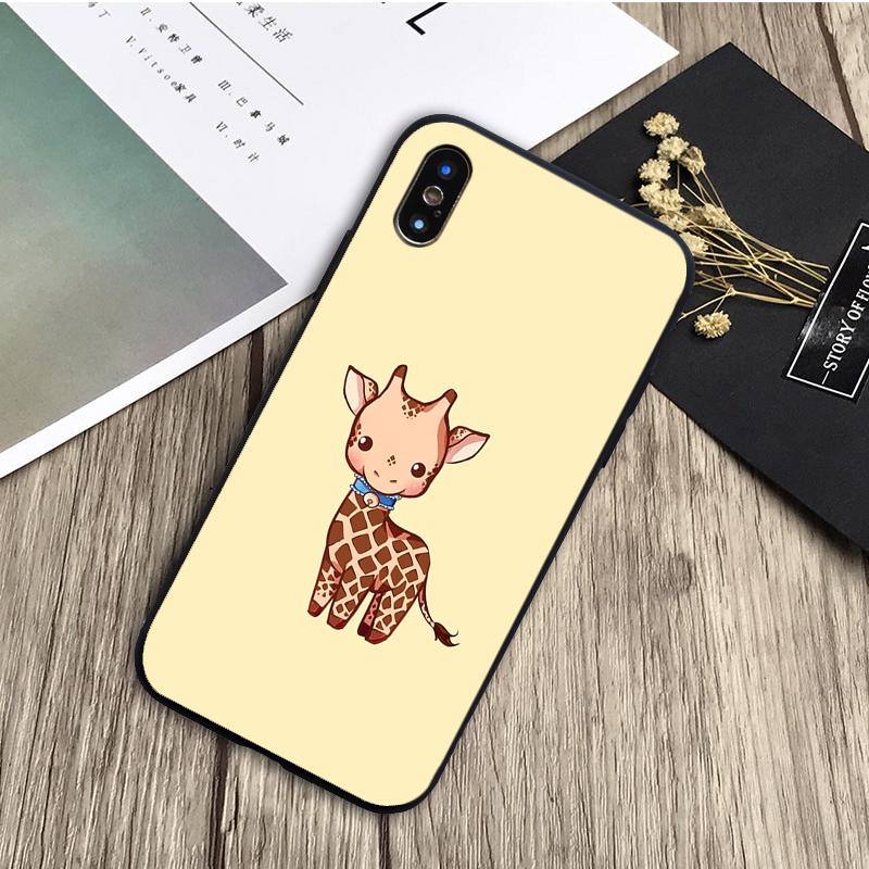 

Жираф черный силиконовый чехол для телефона iPhone 12 XR XS Max 5 5S SE 2020 6 6S 7 8 PLUS X 11Pro Max11 чехол Shell iphone12 Pro Max