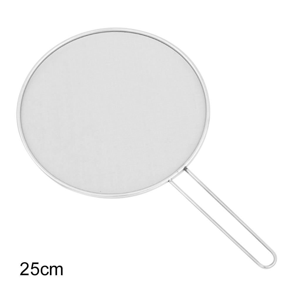 Stainless Steel Net Cover Oil Splash Screen Circular Oil Shield Hollow Handle Anti Scald Used For Deep Frying And Cooking