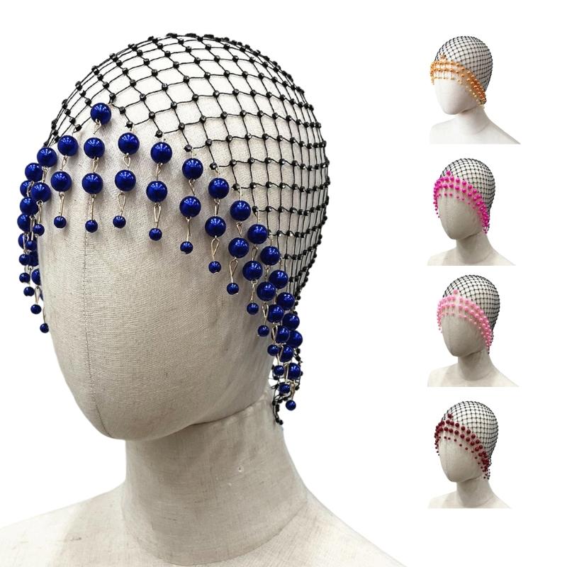 Elegant Tassels Headpiece Featuring Intricate Hollow Design Suitable for Fashion Brides and Festival Attendees Present