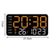 Adjustable Brightness LED Digital Table Wall Clock Temperature Date Week