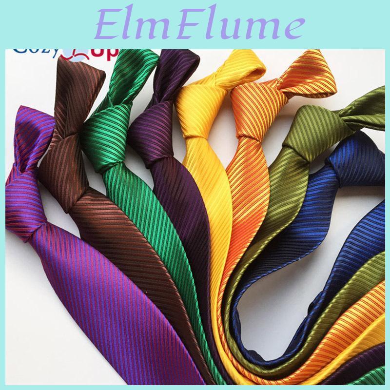 Fashion Paisleyties 315" Solid Color Men Necktie For Wedding