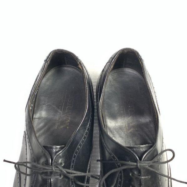 USED/80s 90s Vintage USA Made Bostonian Size 11M 28.5 29.5cm Full Brogue Wingtip Black