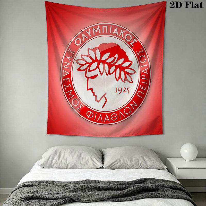 Olympiacos Wall Hanging Printed Fabric Blanket Decorative Tapestries for Bedroom Living Room Home Decor