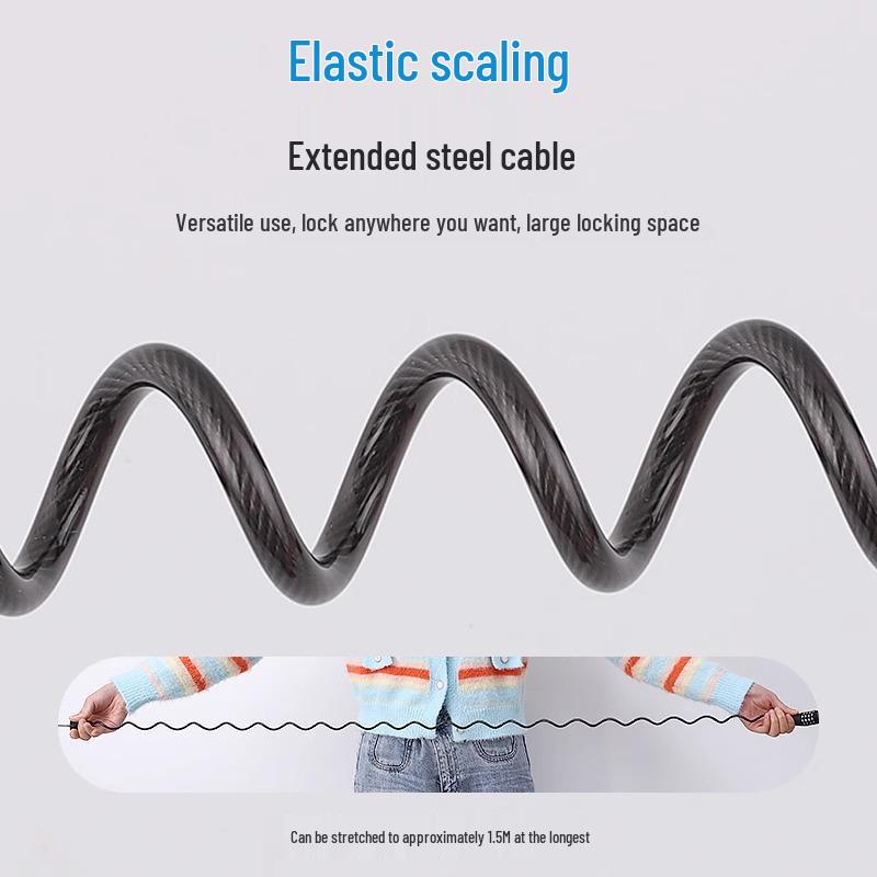 Portable Bicycle & Motorcycle Anti-Theft Combination Chain Lock