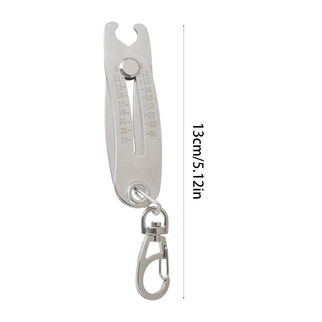 2Pcs Thread Size Checker Keychain Nut and Bolt Thread Gauge Identifier Verification Tool for Fast & Accurate Measurement