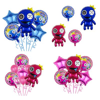 Neu Regenbogen Ballon Set Spiel Thema Ballon Geburtstag Angeordnet Aluminium Film