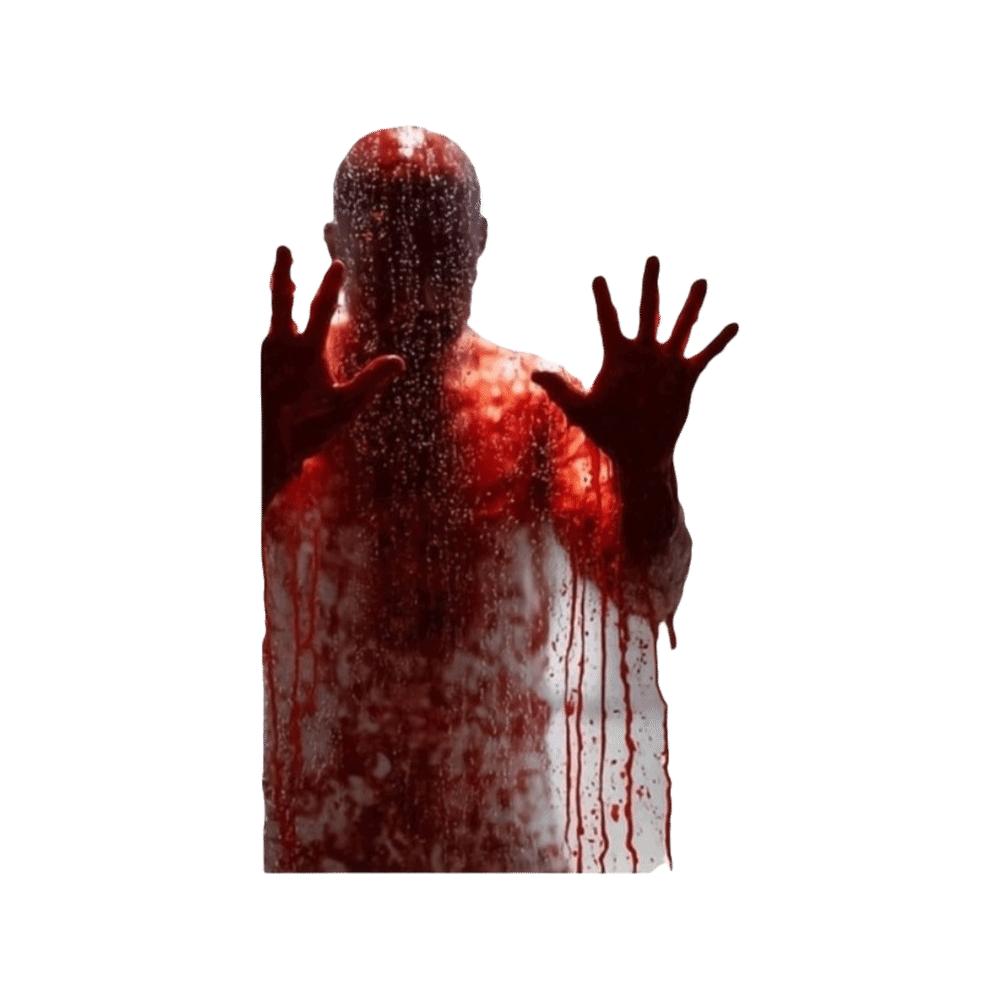 Self-Adhesive Halloween Wall Decals Scary Silhouette Cling Stickers Indoor Use